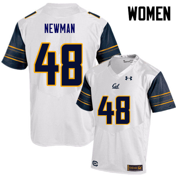 Women #48 Tim Newman Cal Bears (California Golden Bears College) Football Jerseys Sale-White - Click Image to Close